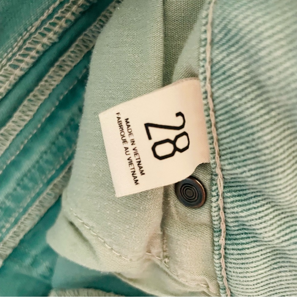 BDG Teal Jean Shorts - Picture 7 of 9